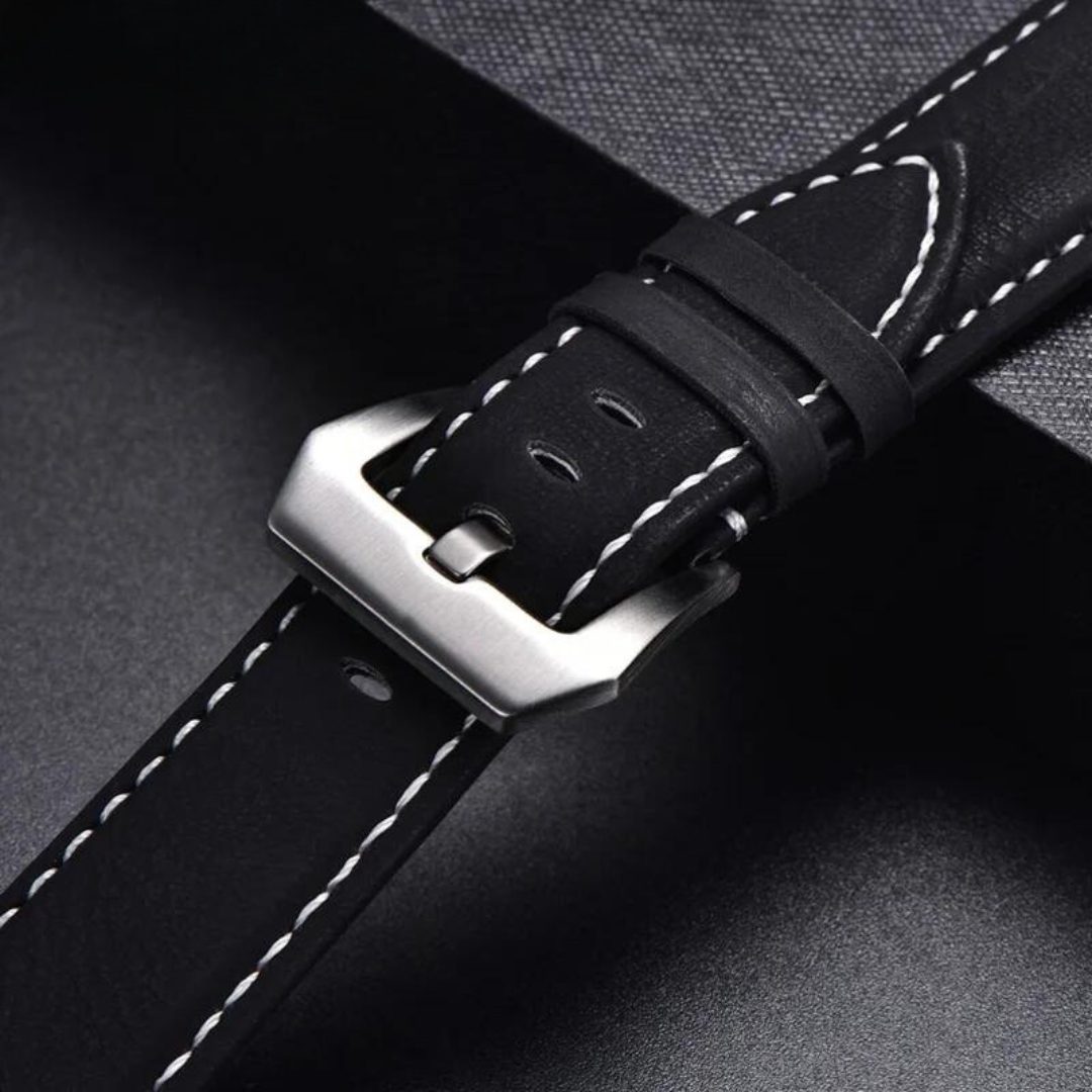 Genuine Leather Watchband Bracelet Black Blue Brown Vintage Matte Watch Strap For Women Men 18mm 20mm 22mm 24mm Wrist Band